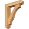 Ekena Millwork Balboa Arts and Crafts Smooth Bracket w/ Offset Brace, Western Red Cedar, 5 1/2"W x 24"D x 28"H BKT0604X24X28BOA03SWR - alternate 1